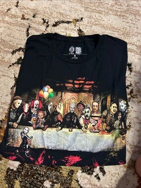Black Graphic Men’s Horror Characters Tee
